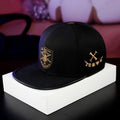 TCAPS Warrior Ponytail Cap – Unisex, Gold Accent, Cooling Cotton & Breathable Mesh, Size 55-57cm
