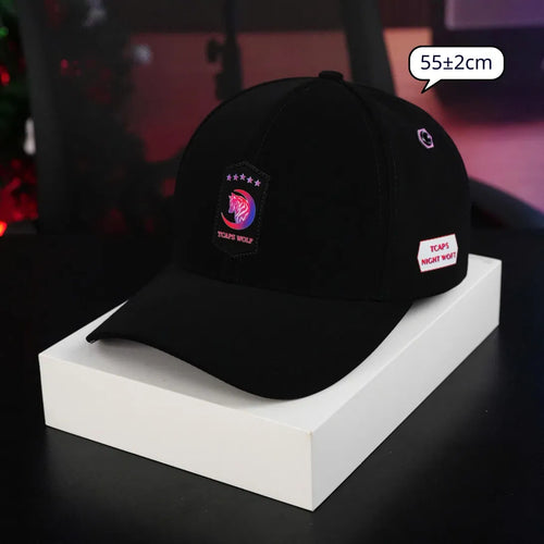 TCAPS Night Wolf Snapback – Unisex, Cold Cotton, Curved Mesh &amp; Snapback Styles