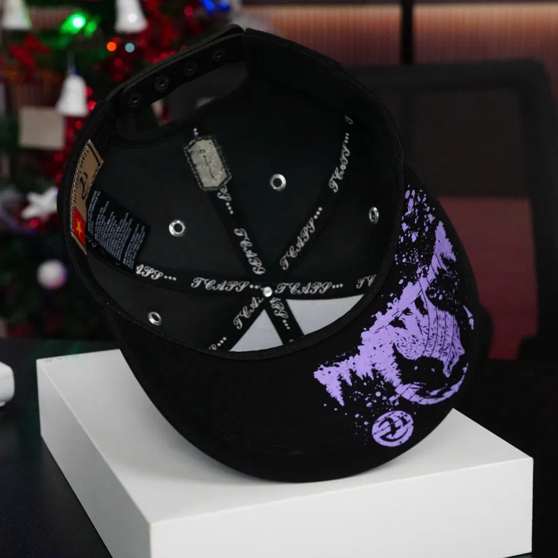 TCAPS Night Wolf Snapback – Unisex, Cold Cotton, Curved Mesh &amp; Snapback Styles