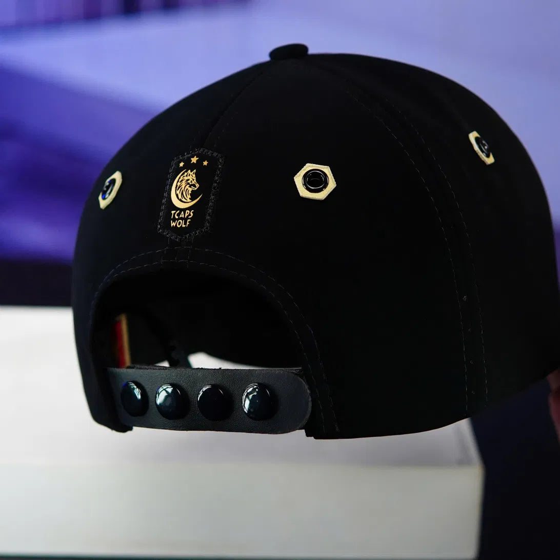 TCAPS Night Wolf Snapback – Unisex, Cold Cotton, Curved Mesh &amp; Snapback Styles